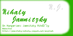 mihaly jamnitzky business card